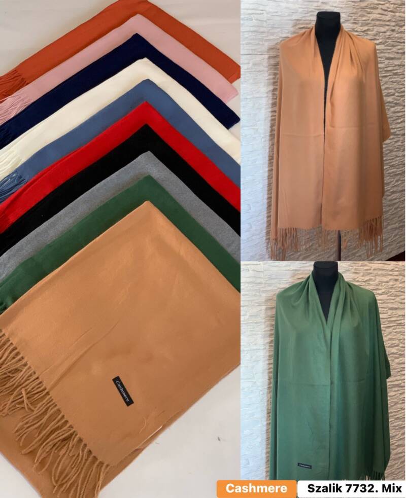 Szaliki damskie Roz Standard, Mix Kolor Paczka 12 szt 1